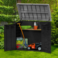 Produktbild för Keter Förvaringsskåp för trädgården Store It Out Max antracit och grå