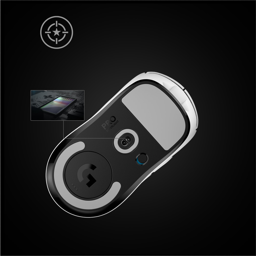 Produktbild för Logitech G Pro X Superlight datormöss högerhand RF Trådlös 25600 DPI