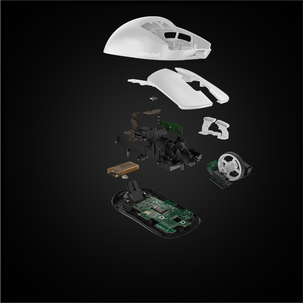 Produktbild för Logitech G Pro X Superlight datormöss högerhand RF Trådlös 25600 DPI