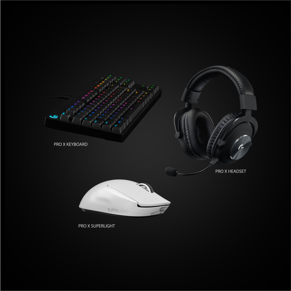Produktbild för Logitech G Pro X Superlight datormöss högerhand RF Trådlös 25600 DPI