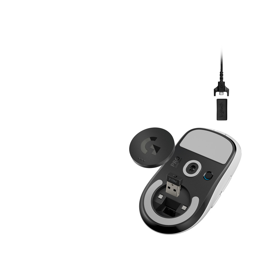 Produktbild för Logitech G Pro X Superlight datormöss högerhand RF Trådlös 25600 DPI