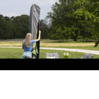 Produktbild för Madison Överdrag för stående parasoll 25x165 cm grå