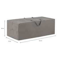 Produktbild för Madison Dynöverdrag 125x32x50cm grå
