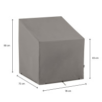 Miniatyr av produktbild för Madison Stolslöverdrag 75x78x90cm grå