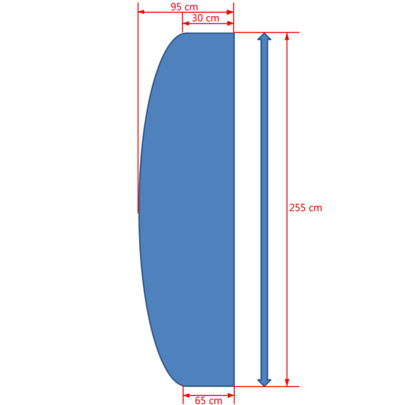 Produktbild för Madison Överdrag för hängande parasoll brun COVGP025