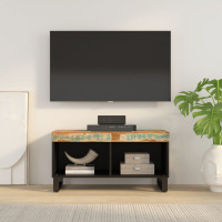 Miniatyr av produktbild för Tv-bänk 85x33x43,5 cm massivt återvunnet trä