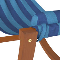 Produktbild för Gungande hängmatta för barn blårandigt tyg