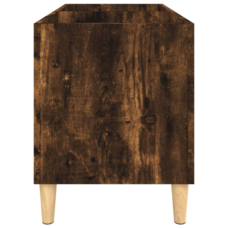 Produktbild för Stereobänk rökfärgad ek 74,5x38x48 cm konstruerat trä