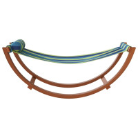 Produktbild för Gungande hängmatta för barn blå och grön tyg