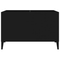 Produktbild för Stereobänk svart 74,5x38x48 cm konstruerat trä