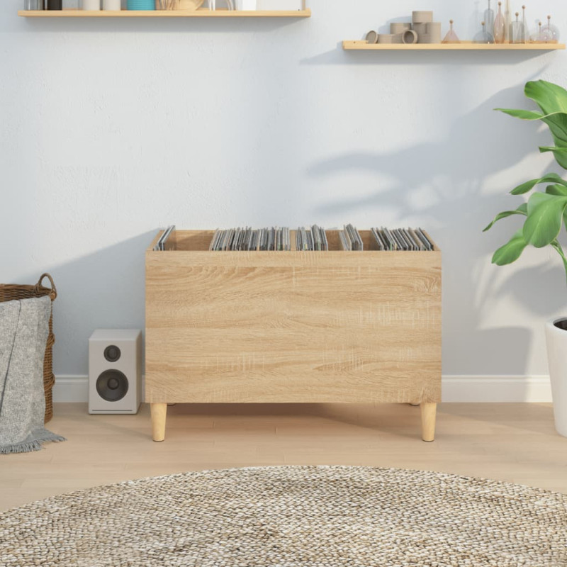 Produktbild för Stereobänk sonoma-ek 74,5x38x48 cm konstruerat trä