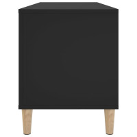 Produktbild för Stereobänk svart 100x38x48 cm konstruerat trä