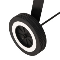Miniatyr av produktbild för Kolgrill med hjul svart stål