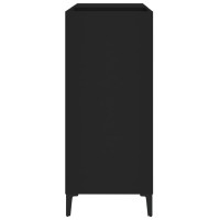 Miniatyr av produktbild för Stereobänk svart 84,5x38x89 cm konstruerat trä