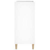 Produktbild för Stereobänk vit 84,5x38x89 cm konstruerat trä