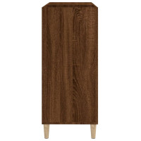 Miniatyr av produktbild för Stereobänk brun ek 84,5x38x89 cm konstruerat trä