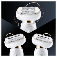 Produktbild för Braun Silk-épil 9 81688635 epilatorer 40 pincetter Vit, Guld