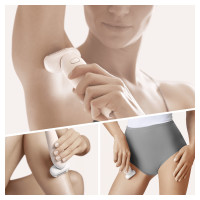 Produktbild för Braun Silk-épil 9 81688635 epilatorer 40 pincetter Vit, Guld