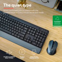 Miniatyr av produktbild för Trezo Trådlöst tangentbord och mus Eco-design