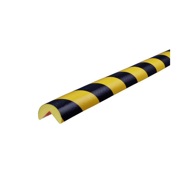 Produktbild för Kantskydd KNUFFI Typ A PU 1m svart/gul