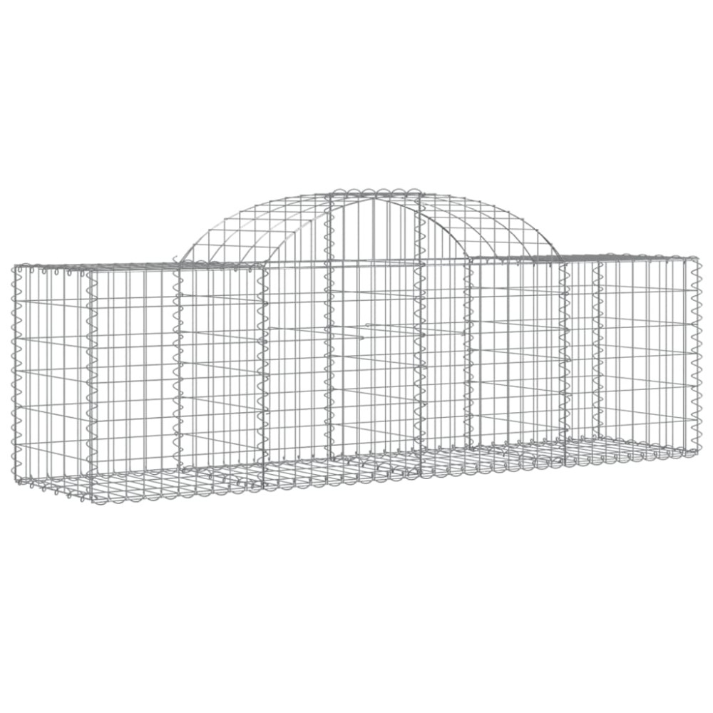 Produktbild för Gabioner bågformade 30 st 200x50x60/80 cm galvaniserat järn