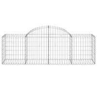 Produktbild för Gabioner bågformade 30 st 200x50x60/80 cm galvaniserat järn