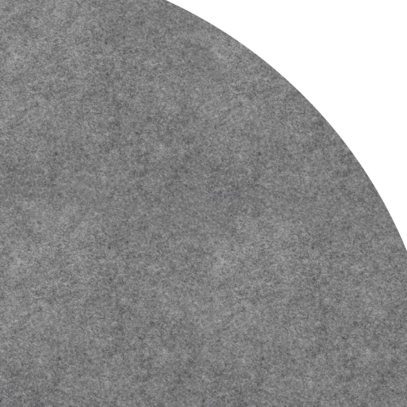 Produktbild för Bottenmatta ljusgrå Ø550 cm polyester geotextil