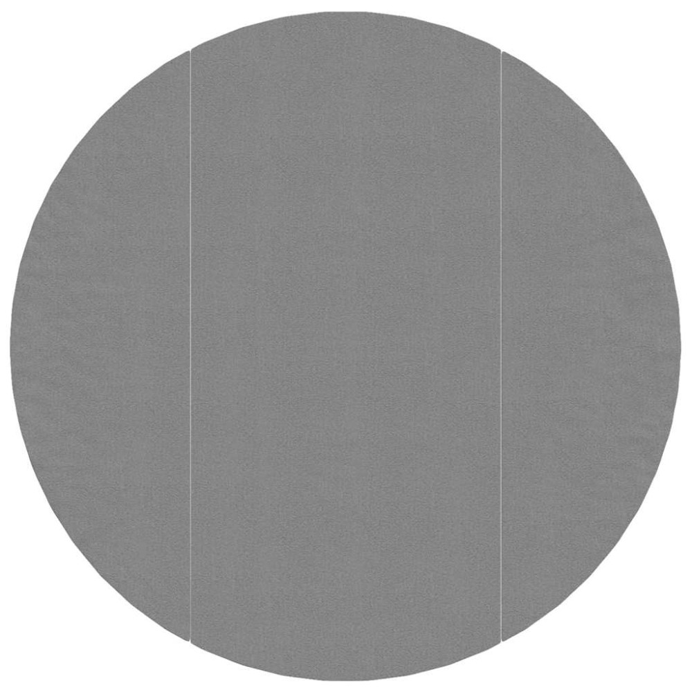 Produktbild för Bottenmatta ljusgrå Ø366 cm polyester geotextil