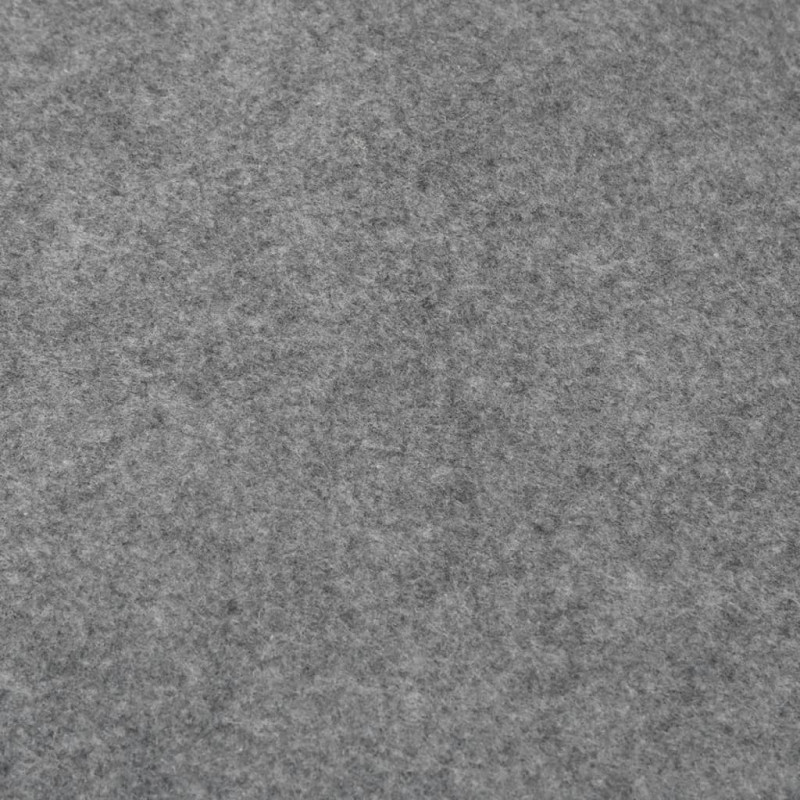 Produktbild för Bottenmatta ljusgrå Ø428 cm polyester geotextil
