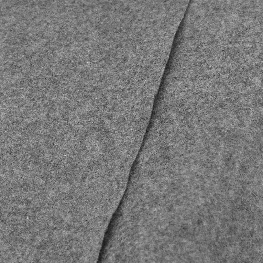 Produktbild för Bottenmatta ljusgrå 750xx370 cm polyester geotextil