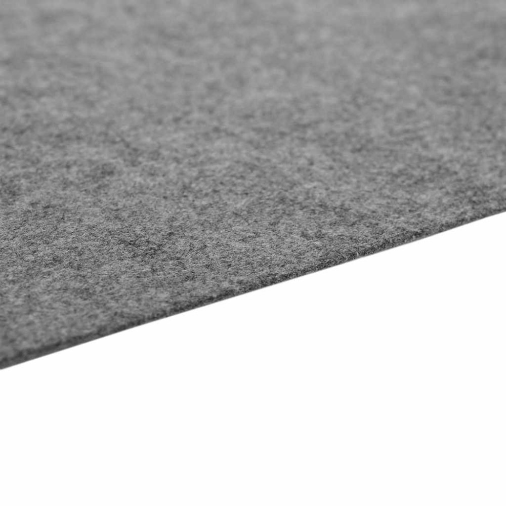 Produktbild för Bottenmatta ljusgrå 750xx370 cm polyester geotextil