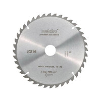 Produktbild för Metabo Classic Precision Cut Wood - cirkelsågblad - för plywood, mjuka träslag, lövträ, träfanér, MDF-skiva, kompositmaterial, obehandlad spånplatta