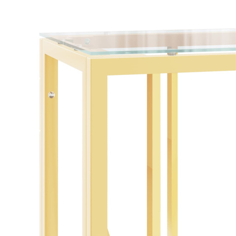 Produktbild för Avlastningsbord 110x30x70 cm rostfritt stål och glas