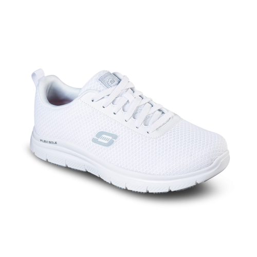 Skechers Relaxed Fit Flex Advantage Bendon Work Shoe White Male