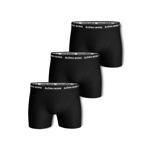Björn Borg Boxer 3-p Underwear Black Male