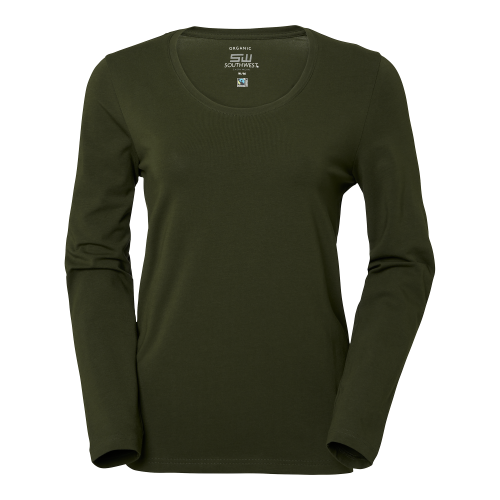 South West Lily T-shirt w Dark olive Female
