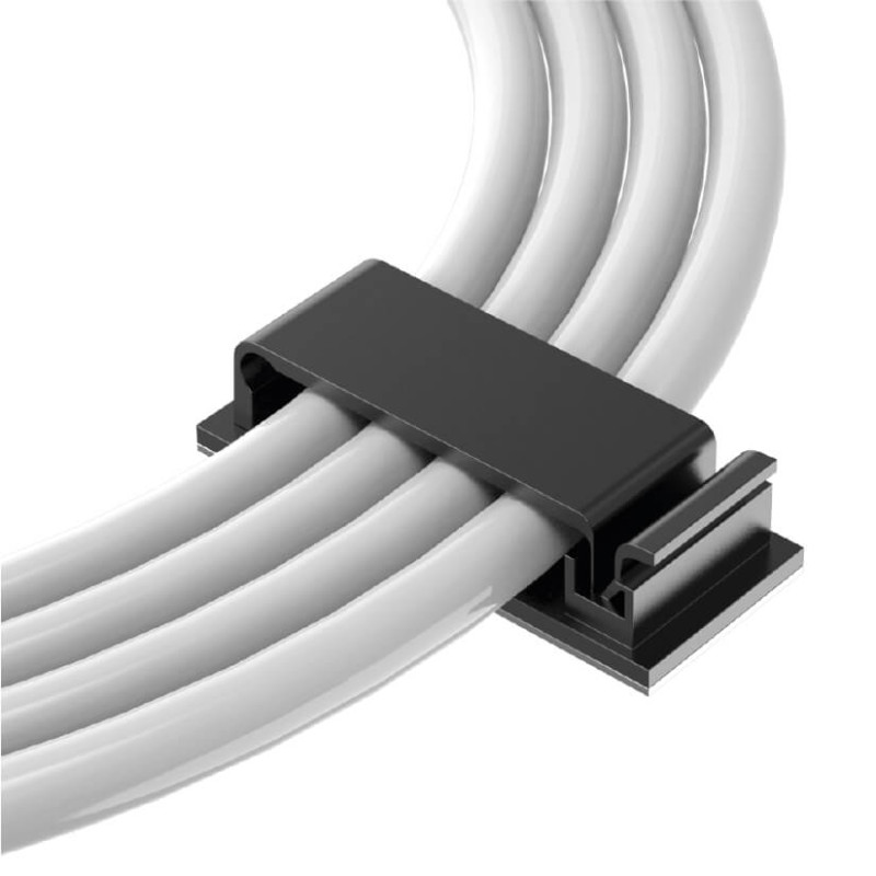 Produktbild för Enfold Cable Clips Black 40-pack