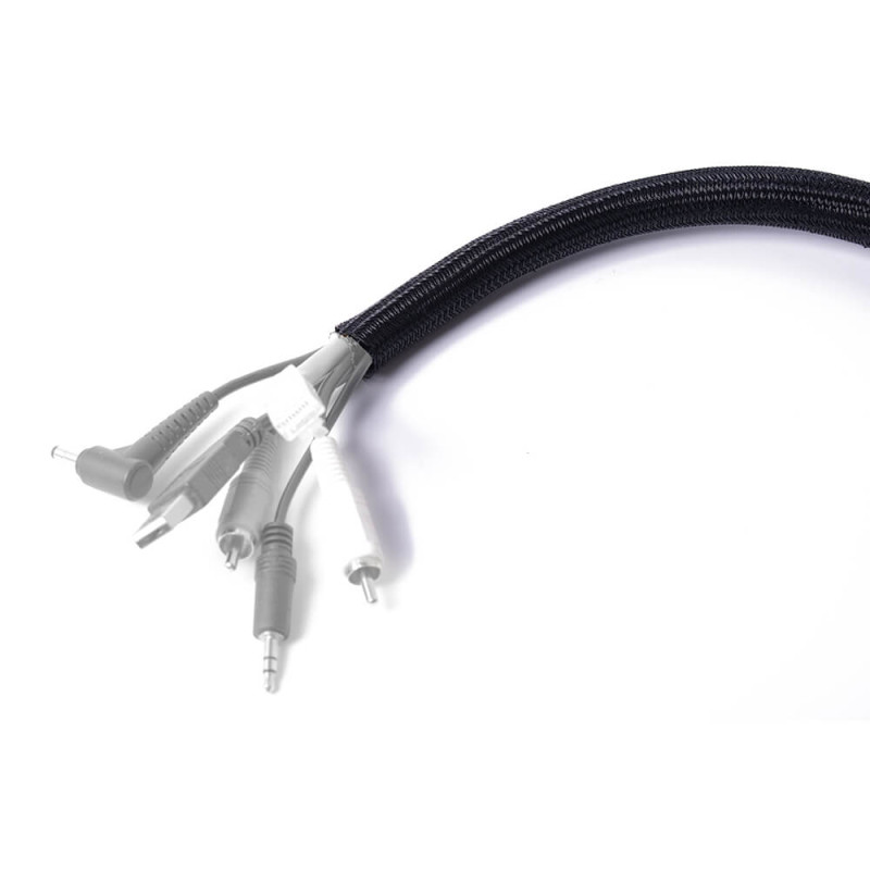 Produktbild för Deskmate Cable Sheath 2m Velcro Closing Black