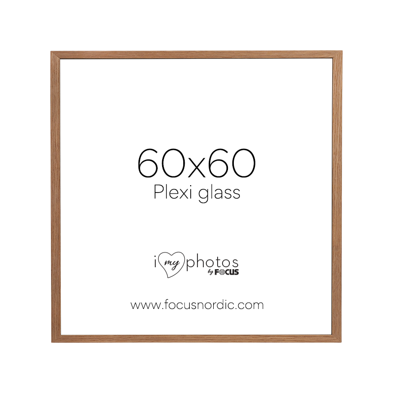 Produktbild för Focus Soul Oak veneer 60X60 Plexi