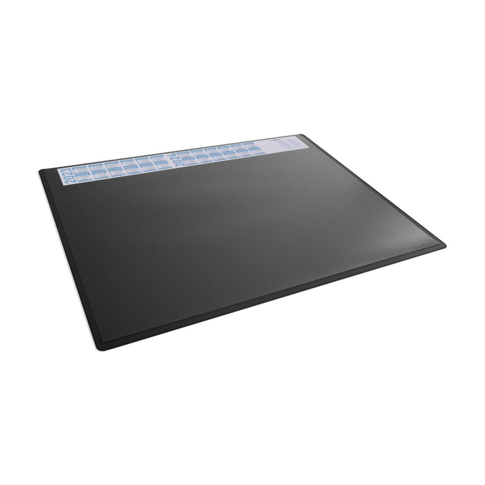 Produktbild för DURABLE bordsunderlägg med genomskinligt överlägg - 65 x 50 cm - polypropylen (PP) - svart