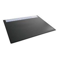 Produktbild för DURABLE bordsunderlägg med genomskinligt överlägg - 65 x 50 cm - polypropylen (PP) - svart