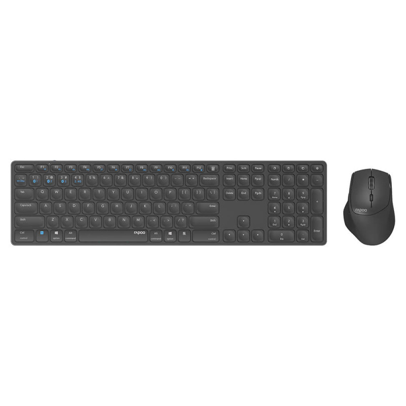 Produktbild för Keyboard/Mice Set 9800M Wireless Multi-Mode Dark Grey