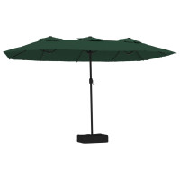 Produktbild för Parasoll dubbelt grön 449x265 cm