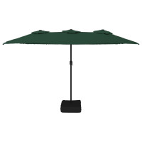 Produktbild för Parasoll dubbelt grön 449x265 cm