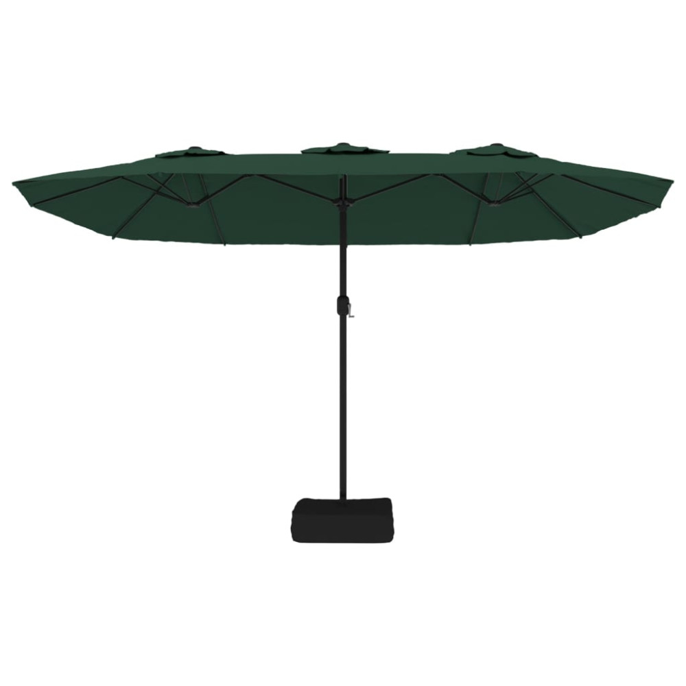 Produktbild för Parasoll dubbelt grön 449x265 cm