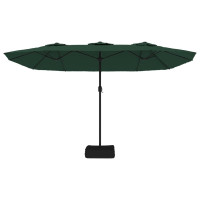 Produktbild för Parasoll dubbelt grön 449x265 cm