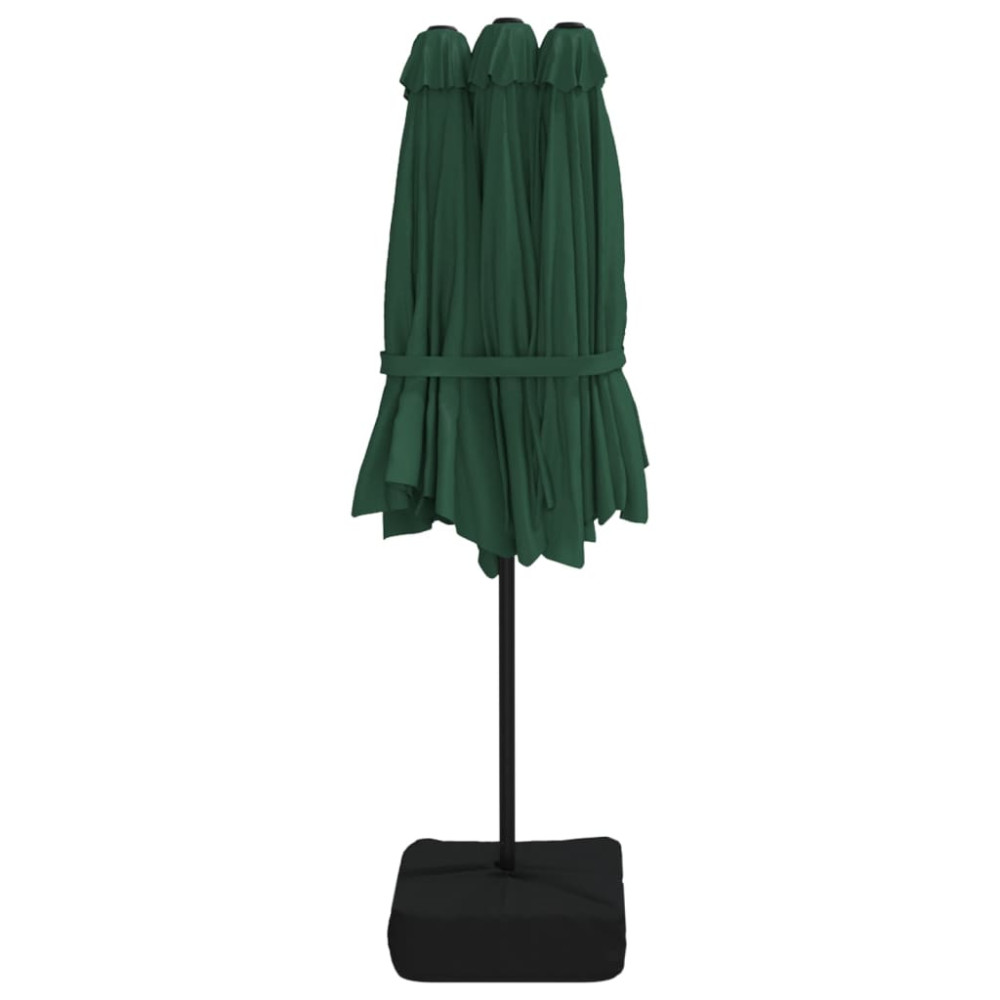 Produktbild för Parasoll dubbelt grön 449x265 cm