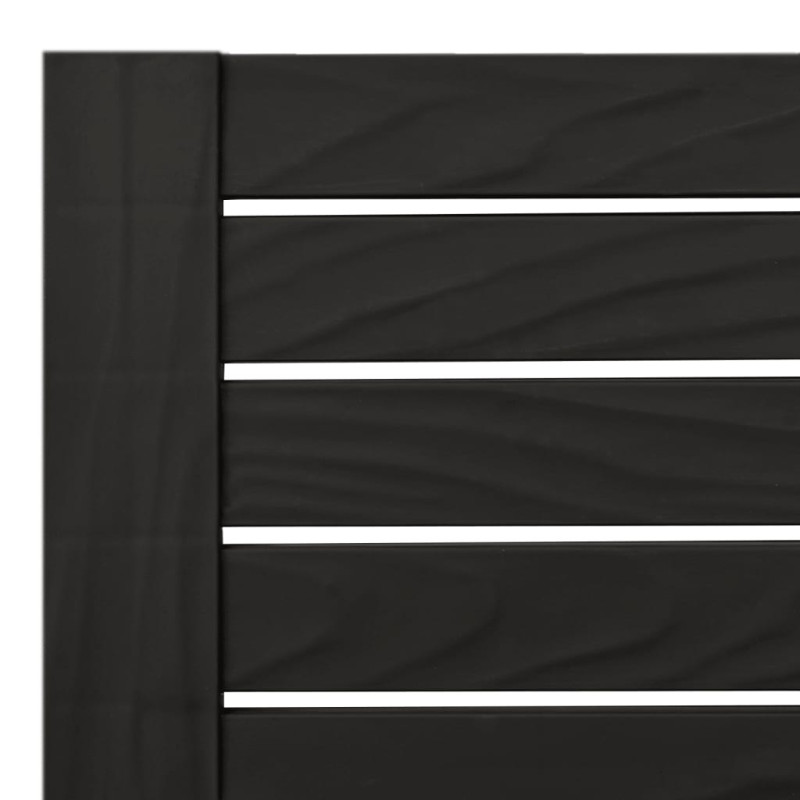 Produktbild för Solsäng dubbel svart 155x138x83 cm polypropylen
