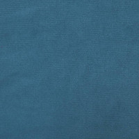 Produktbild för L-formad bäddsoffa blå 255x140x70 cm sammet