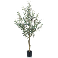 Produktbild för Emerald Konstväxt olivträd 115 cm i plastkruka